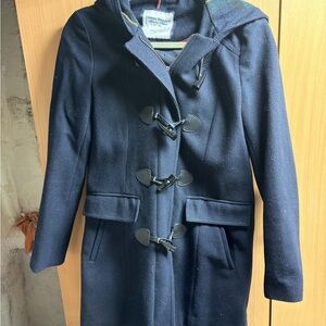 Tommy Hilfiger Navy Trench Pea Coat